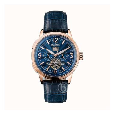 Ingersoll The Regent Automatic Open Heart Jam Tangan Pria [I00301] Blue Rose Gold