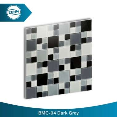 ZEHN GLASS MOSAIC BMC-04 DARK GREY MIX 30X30CM