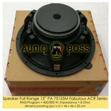 Speaker Full Range 15 15 Inch Pa 75155 M Fabulous Acr 800 Watt 800W