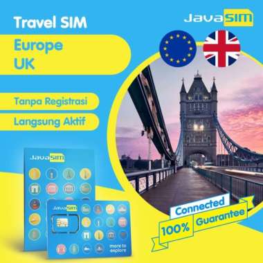 SIM Card Eropa UK 30 Hari | Europe UK SIM - Internet, SMS, Call 50GB UK Only