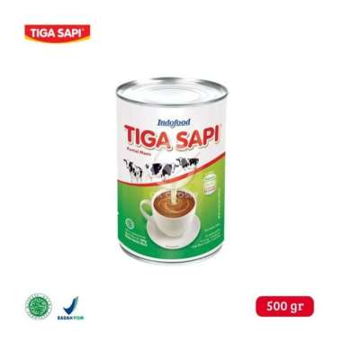 Tiga Sapi Krimer Kental Manis (Kaleng 490gr) Plain