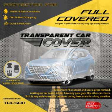 Body Cover Sarung Mobil Plastik HYUNDAI TUCSON Tebal Anti Air WATERPROOF