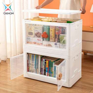 Oxihom S6601A Kotak Penyimpanan Lipat Storage Box Lipat Container Plastik S6601A Kuning
