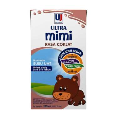 Susu Ultra Milk Susu UHT Mimi 125 ml Cokelat