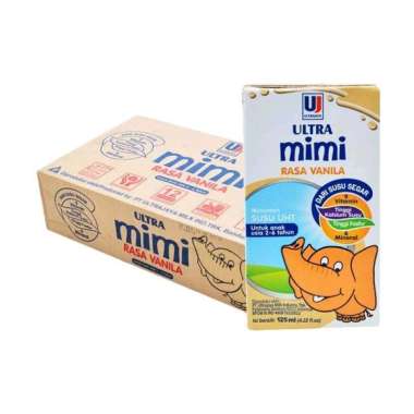 Promo Harga Ultra Mimi Susu UHT Vanila 125 ml - Blibli