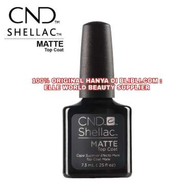 GARANSI TERMURAH KUTEK GEL CND SHELLAC ORIGINAL USA 7.3ML TOP COAT MATTE CAT KUKU KUTEX KUTEKS GEL C