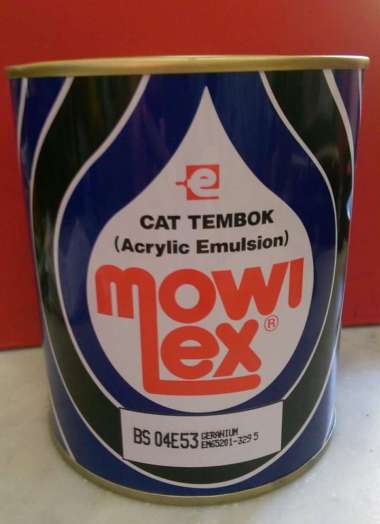 CAT TEMBOK MOWILEX 1 KG MERAH GERANIUM / MOWILEX EMULSION 1 LITER