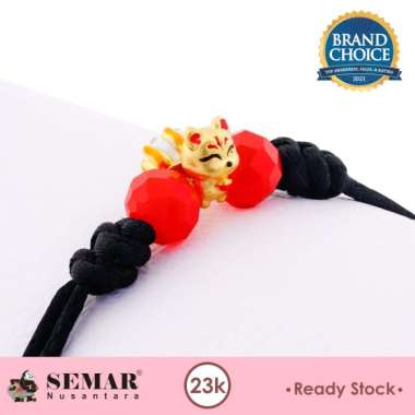 Gelang Tali Emas Hachi Gold 23K Gold Semar Nusantara Hitam