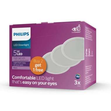 PHILIPS Downlight LED Meson 3.5W, 5W, 9W, 13W, 2 Gratis 1 5W