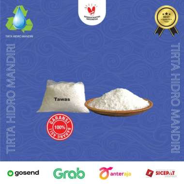 TAWAS BUBUK 1 KG PENJERNIH AIR TAWAS POWDER 1 KG AlUMINIUM SULFATE