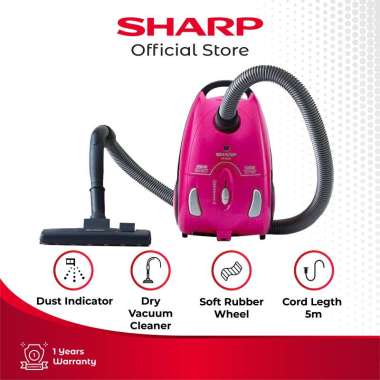 SHARP EC-8305 B/P Dry Vacuum Cleaner 400 Watt Pink
