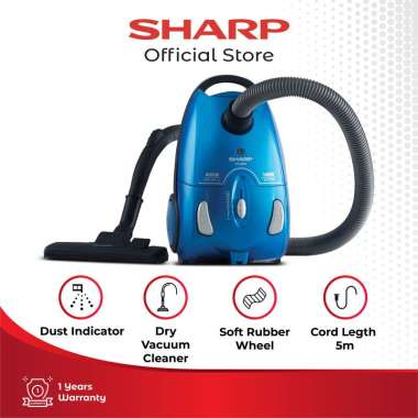 SHARP EC-8305 B/P Dry Vacuum Cleaner 400 Watt Blue