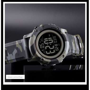 SKMEI 1506 Original Jam Tangan Digital Pria Karet Sport Tahan Air CAMO A.GREEN