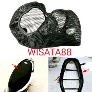 sarung jok jaring anti panas / cover jok jaring anti panas murah warna merah ukuran M