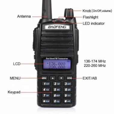 Handy Talky Baofeng UV 82 Garansi Dual Band