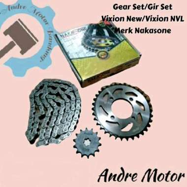 Gear Gir Set Vixion New/Vixion NVL Merk Nakasone Kualitas Original