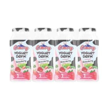 Promo Harga Cimory Yogurt Drink Strawberry per 4 botol 70 ml - Blibli