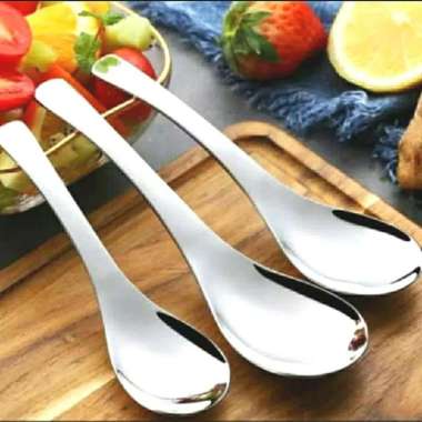 Sendok bebek stainless tebal / sendok kuah / sendok sop (Besar)