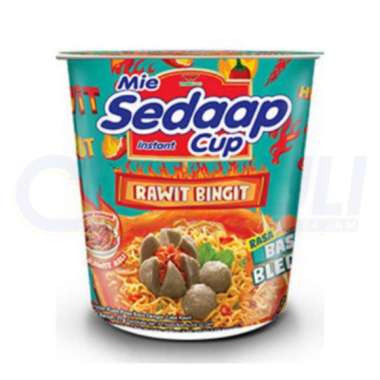 MIE SEDAAP CUP RAWIT BINGIT BASO BLEDUK 77gr