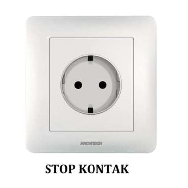 Architech Infinity White A.63 Saklar/Hotel/Stop kontak/S.K Universal Stop Kontak