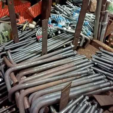 Baut Angkur L Besi Beton 1" X 80Mm Plus Mur