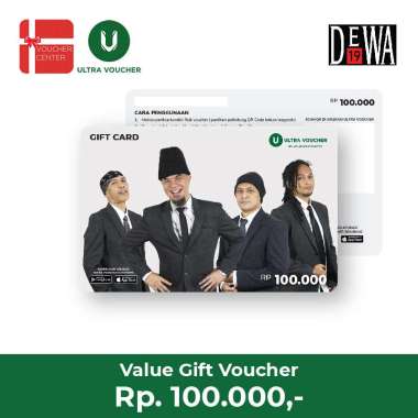 New (UVGC No Pin) Ultra Voucher Gift Card Rp. 100.000 - Edisi Dewa 19