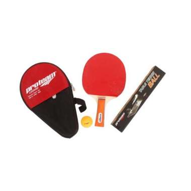 Proteam Bat Tennis Meja + Bola Tennis Meja Banded Multicolour