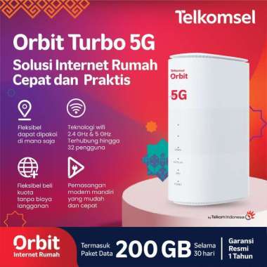 Telkomsel Orbit Turbo 5G Modem WiFi High Speed - Teknologi 4×4 MIMO LTE dan 5G