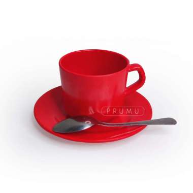 Prumu Cangkir set Melamin - Cangkir Kopi Set - Cangkir Kopi - Tatakan Cangkir Set - Set Cangkir Kopi
