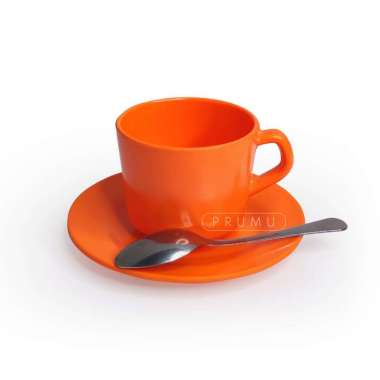 Prumu Cangkir set Melamin - Cangkir Kopi Set - Cangkir Kopi - Tatakan Cangkir Set - Set Cangkir Kopi