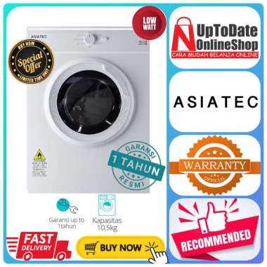 DRYER LISTRIK 10.5KG ASIATEC AST105 AST 105G PENGERING ANTI KUSUT LOW WATT MESIN PENGERING LAUNDRY