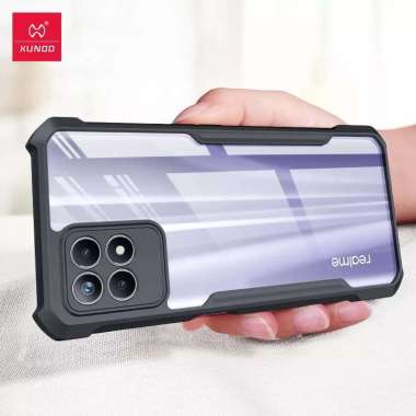 Promo Case Transparan Realme 8i / Narzo 50 Softcase Clear Back Cover Realme 8i Hitam