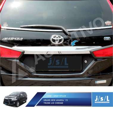 JSL Lis Bagasi Pintu Belakang Grand All New Avanza Trunk Lid CHROME