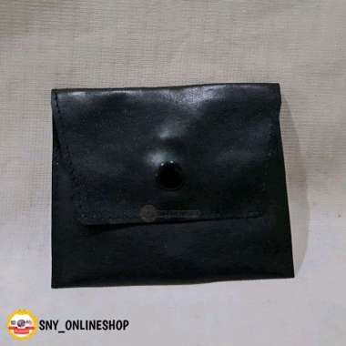 Pouch / Dompet Kartu Koin Souvenir Pernikahan Hitam