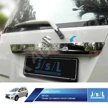 JSL List Bagasi Belakang Ertiga Trunk Lid Patch CHROME