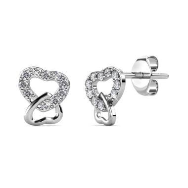 Her Jewellery Gently Love Earrings/Anting Crystal
