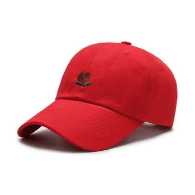 Baseball cap : ROSE - Topi Baseball Topi Golf Topi Pria Topi Wanita One Size RED