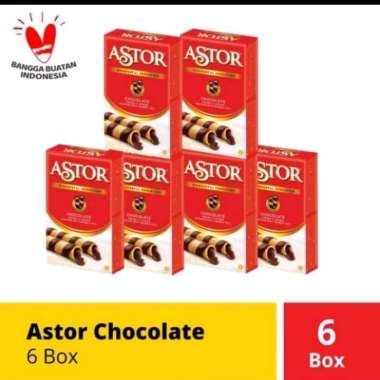 Promo Harga Astor Wafer Roll Chocolate 40 gr - Blibli