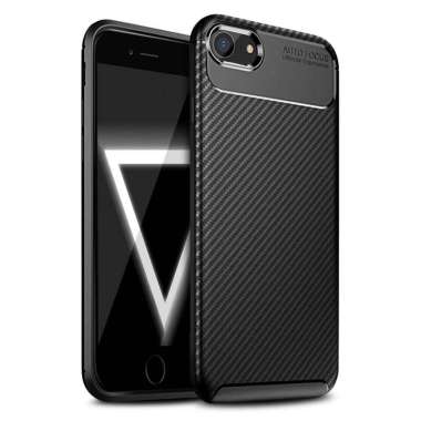 Carbon II TPU Case iPhone SE 2020 2022 - 7 - 8 - - Hitam