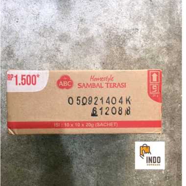 Sambal terasi abc sachet isi 10/sambal terasi abc homestyle sachet/terasi abc sak