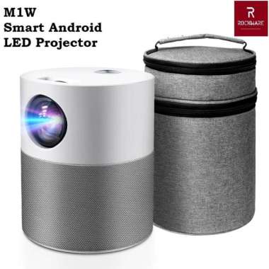ROCKWARE M1W Proyektor ANDROID 1080P 4000 Lumens Alt Cheerlux C9