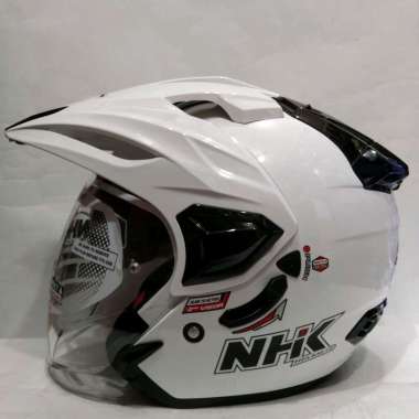 HELM NHK PREDATOR CRYPTON SOLID WHITE HELM HALF FACE XL WHITE