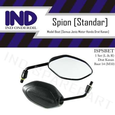 IND Onderdil Standar Set Kaca Spion Motor for Honda Blade/125 FI & Karisma/Kharisma D/X & Scoopy Kar