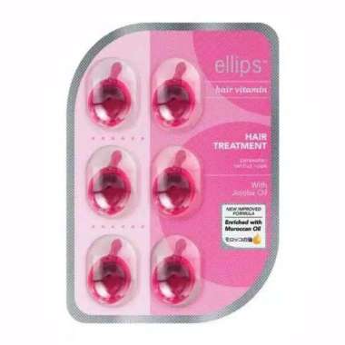 ELLIPS Hair Vitamin Treatment isi 6 capsule Pink