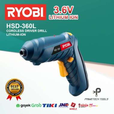 RYOBI BOR BATERAI SCREWDRIVER CORLDESS DRIVER DRILL 3.6V HSD-360L