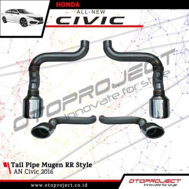 Tail Pipe All New Civic Turbo Mugen RR Style Knalpot Civic Turbo