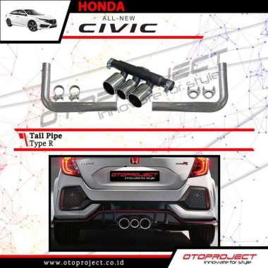 Tail Pipe All New Civic Turbo Type R Style Knalpot Civic Turbo