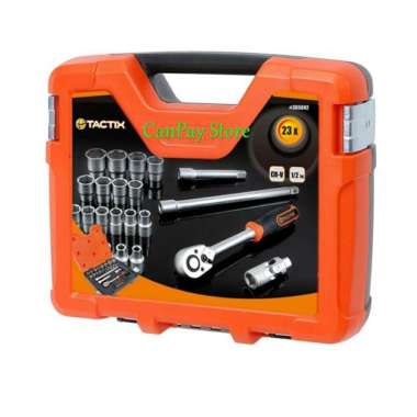 Tactix Set Kunci Sok Sq1/2 Inci 8-14 Mm 23 Pcs