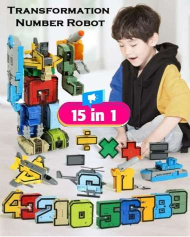 Mainan Anak Laki-Laki Robot Robotan Mathematics Robot Transformer