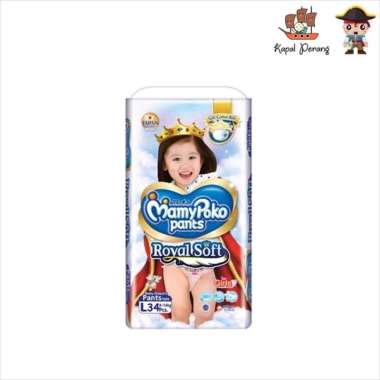 MamyPoko Pants Royal Soft Girls [L/ 34 pcs]